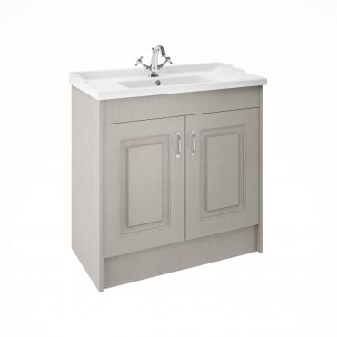 Nuie York Stone Grey Floor Standing 1000mm Cabinet & Basin