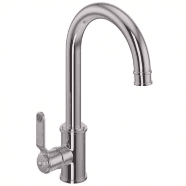 Perrin & Rowe Armstrong Single Lever Mixer With Textured Handle Pewter