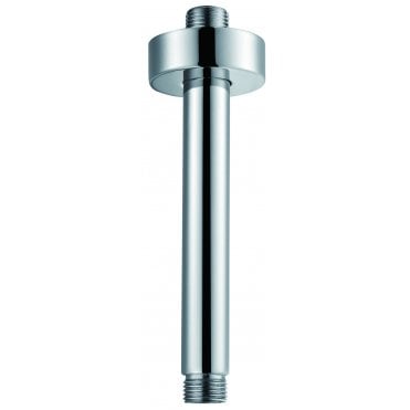 250mm Brass Ceiling Arm Round Chrome
