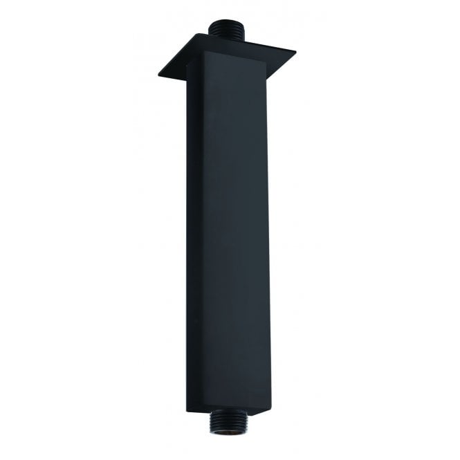 RAK 250mm Rectangular Brass Ceiling Arm in Black