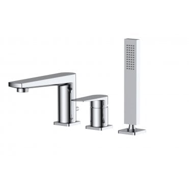 RAK-Blade 3 Hole Deck Mounted Bath Shower Mixer