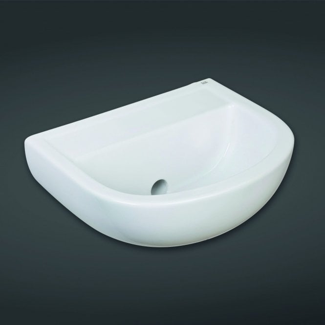 RAK -Compact 38cm Special Needs Horizontal Outlet Basin, no tap hole