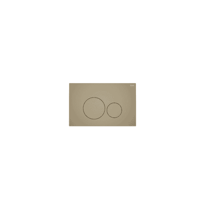 RAK -Ecofix Cappuccino Eco Fix Round Flush Plate push plate