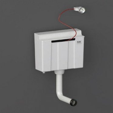 RAK-Ecofix Concealed Cistern for Furniture complete with Cable Operated Push Button - Side Inlet