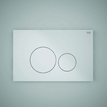 RAK-Ecofix Matt Chrome Flush plate with Round push plates
