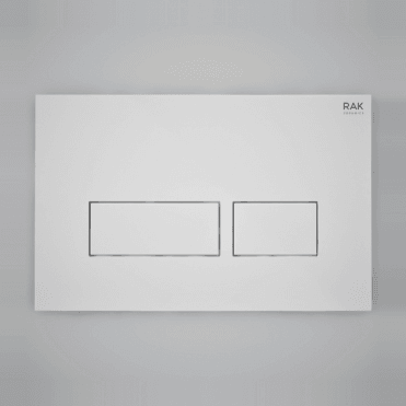 RAK Ecofix Matt White Flush Plate With Rectangular Push Plates