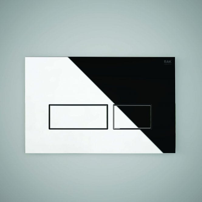 RAK -Ecofix Polished Chrome Flush Plate with rectangular push plates
