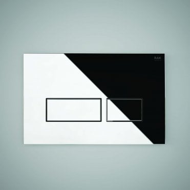RAK-Ecofix Polished Chrome Flush Plate with rectangular push plates