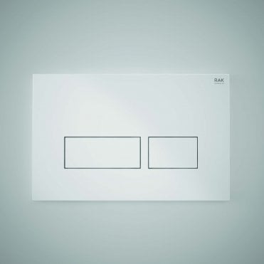 RAK-Ecofix White Flush Plate with rectangular push plates