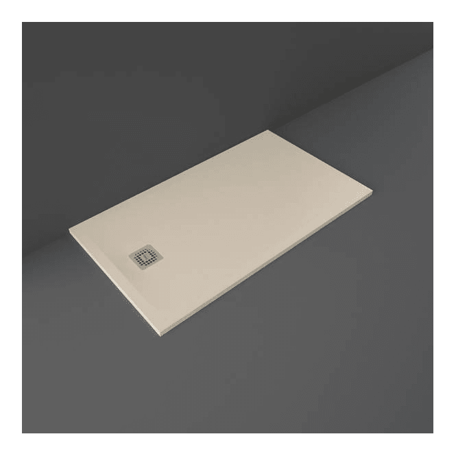 RAK  Feeling 1400 x 800mm Rectangular Bath Tub Replacement Shower Tray Cappuccino