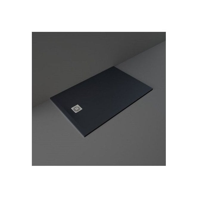 RAK  Feeling 1400 x 900mm Rectangular Bath Tub Replacement Shower Tray Black