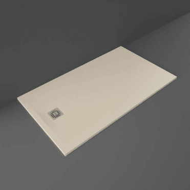 RAK Feeling 1600 x 900mm Rectangular Bath Tub Replacement Shower Tray Cappuccino