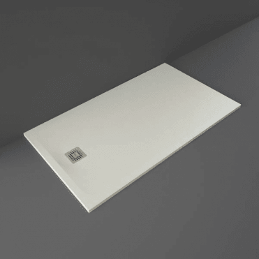 RAK Feeling 1600 x 900mm Rectangular Bath Tub Replacement Shower Tray Greige