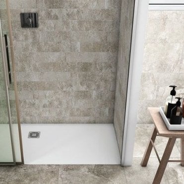 RAK Feeling 1700 x 700mm Rectangular Bath Tub Replacement Shower Tray White