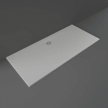 RAK Feeling 1800 x 800mm Rectangular Bath Tub Replacement Shower Tray Grey