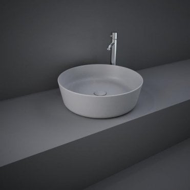 RAK-Feeling 42cm Round Counter Top Wash Basin in Matt Grey