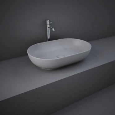 RAK-Feeling 55cm Oval Counter Top Wash Basin in Matt Grey