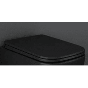 RAK Feeling Square Soft Close Toilet Seat Matt Black