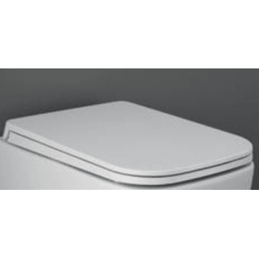 RAK Feeling Square Soft Close Toilet Seat Matt White
