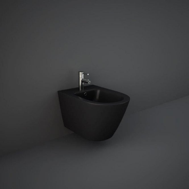 RAK -Feeling Wall Hung Bidet in Matt Black