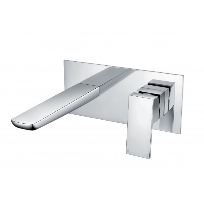RAK -Moon Wall Mounted Basin Mixer with Back Plate