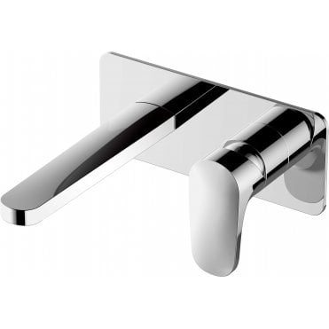 RAK-Portofino Wall Mounted Basin Mixer with Back Plate in Chrome