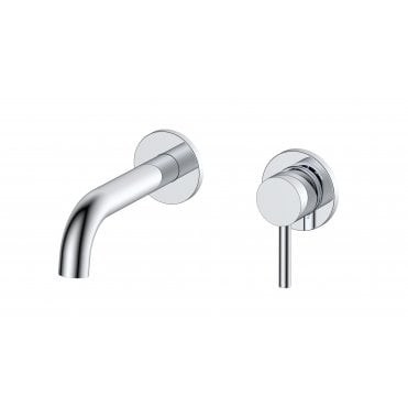 RAK-Prima Tech 2 Hole Wall Mounted Basin Mixer