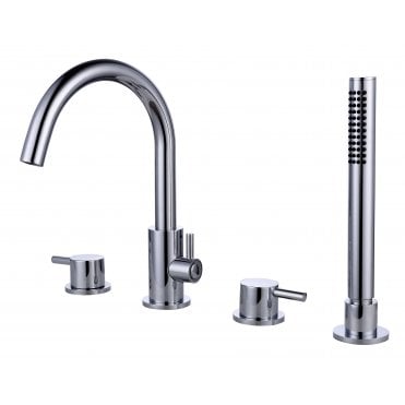 RAK-Prima Tech 4 Hole Deck Mounted Bath Shower Mixer