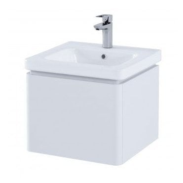 RAK-Resort 500 Single Draw Basin Unit in Matt White Including 1 Tap Hole Basin
