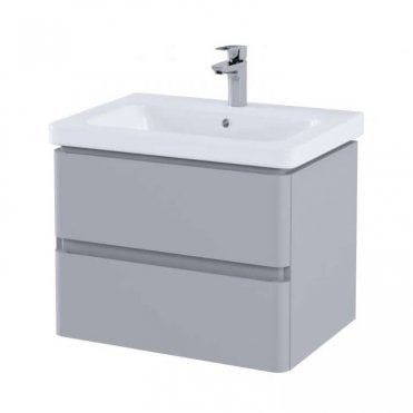 RAK-Resort 650 Double Draw Basin Unit in Matt Stone Including 1 Tap Hole Basin