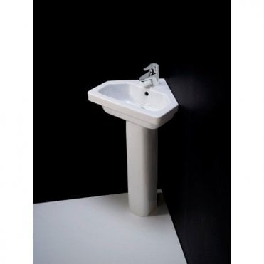 RAK Resort Corner Basin 1 Tap Hole 450mm RST2601AWHA