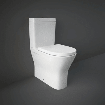 RAK Resort Maxi Close Coupled Comfort Height Fully Back to Wall Toilet and Soft Close Seat