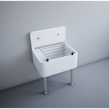 RAK Single Bowl Fireclay Cleaner Sink OC23AAWHA