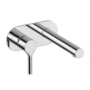 RAK-Sorrento Wall Mounted Basin Mixer with Back Plate in Chrome