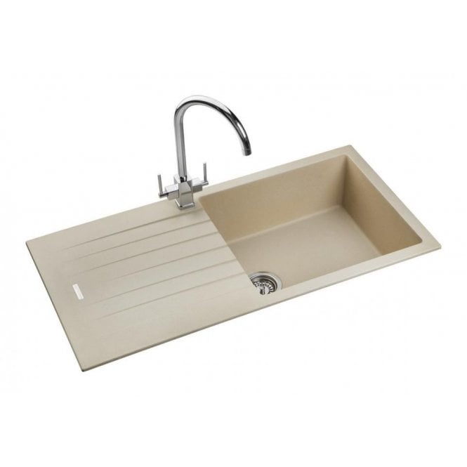 Rangemaster  Andesite Igneous Granite Stone Inset 1 Bowl Kitchen Sink AND1051SN class=