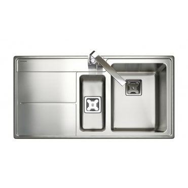 Rangemaster Arlington Stainless Steel 985 x 508 Half Bowl Left Hand
