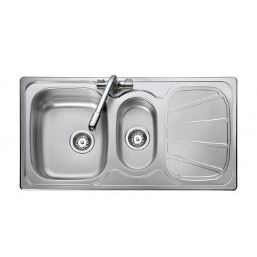 Rangemaster Baltimore Stainless Steel 950 x 508 Half Bowl Inset Sink