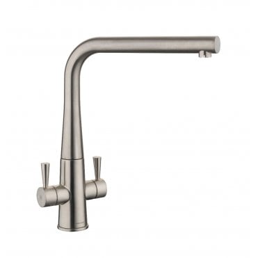 Rangemaster Conical Brushed Dual Lever Monobloc Tap