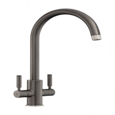 Rangemaster Graphite Intense Dual Lever Monobloc Tap