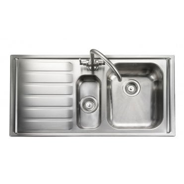 Rangemaster Manhattan Stainless Steel 1010 x 515 Half Bowl Left Hand