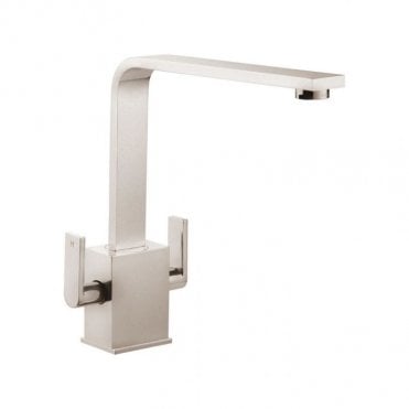 Rangemaster Quadrant Brushed Dual Lever Kitchen Tap