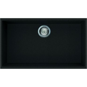 Reginox Quadra 130 Black Large Bowl Granite Sink