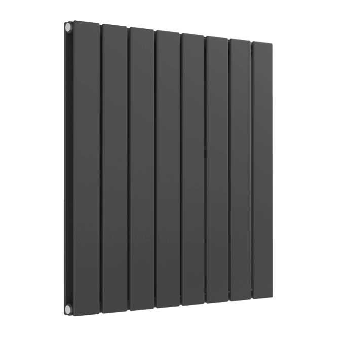Reina  Flat Horizontal Double Panel Designer Radiator 600 x 588mm Anthracite