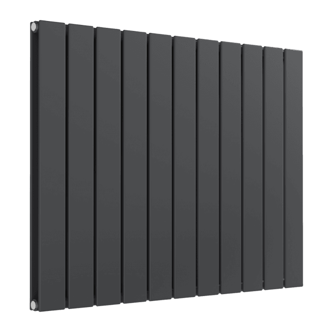 Reina  Flat Horizontal Double Panel Designer Radiator 600 x 810mm Anthracite