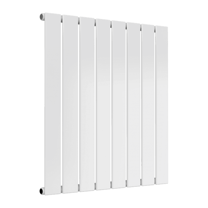 Reina  Flat Single Panel White Designer Radiator 600 x 588mm