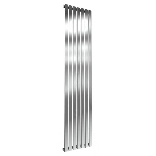 Reina  Flox Single Vertical 1800 X 413mm Brushed Stainless Steel Radiator