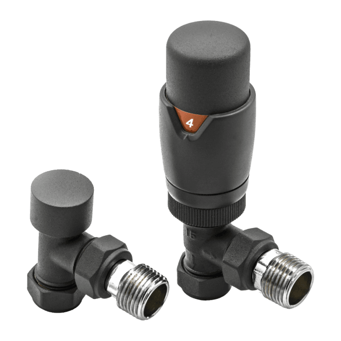 Reina Modal TRV Angled Valves Anthracite