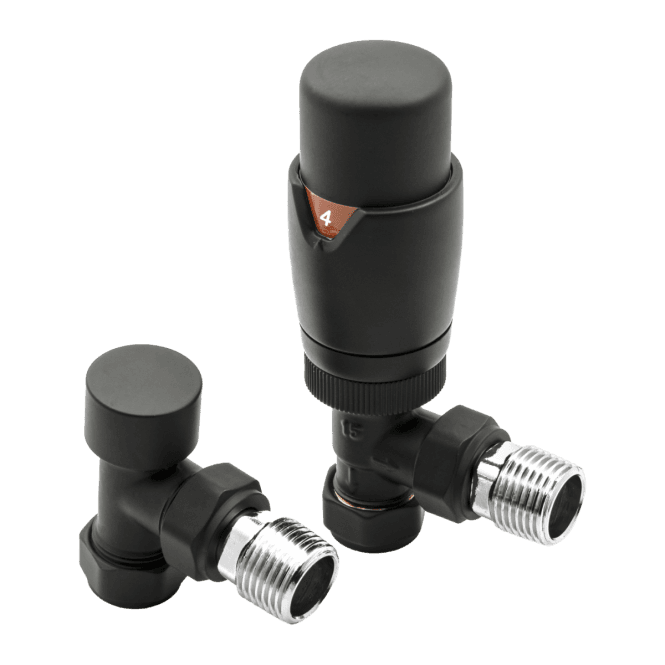 Reina Modal TRV Angled Valves Black