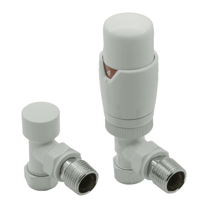Reina Modal TRV Angled Valves White