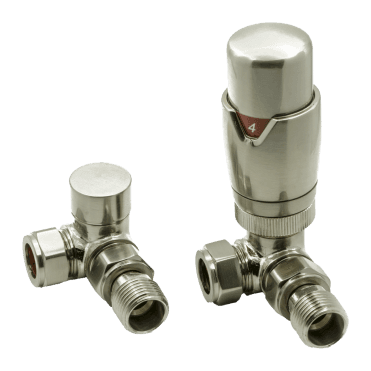 Modal TRV Corner Valves Brushed